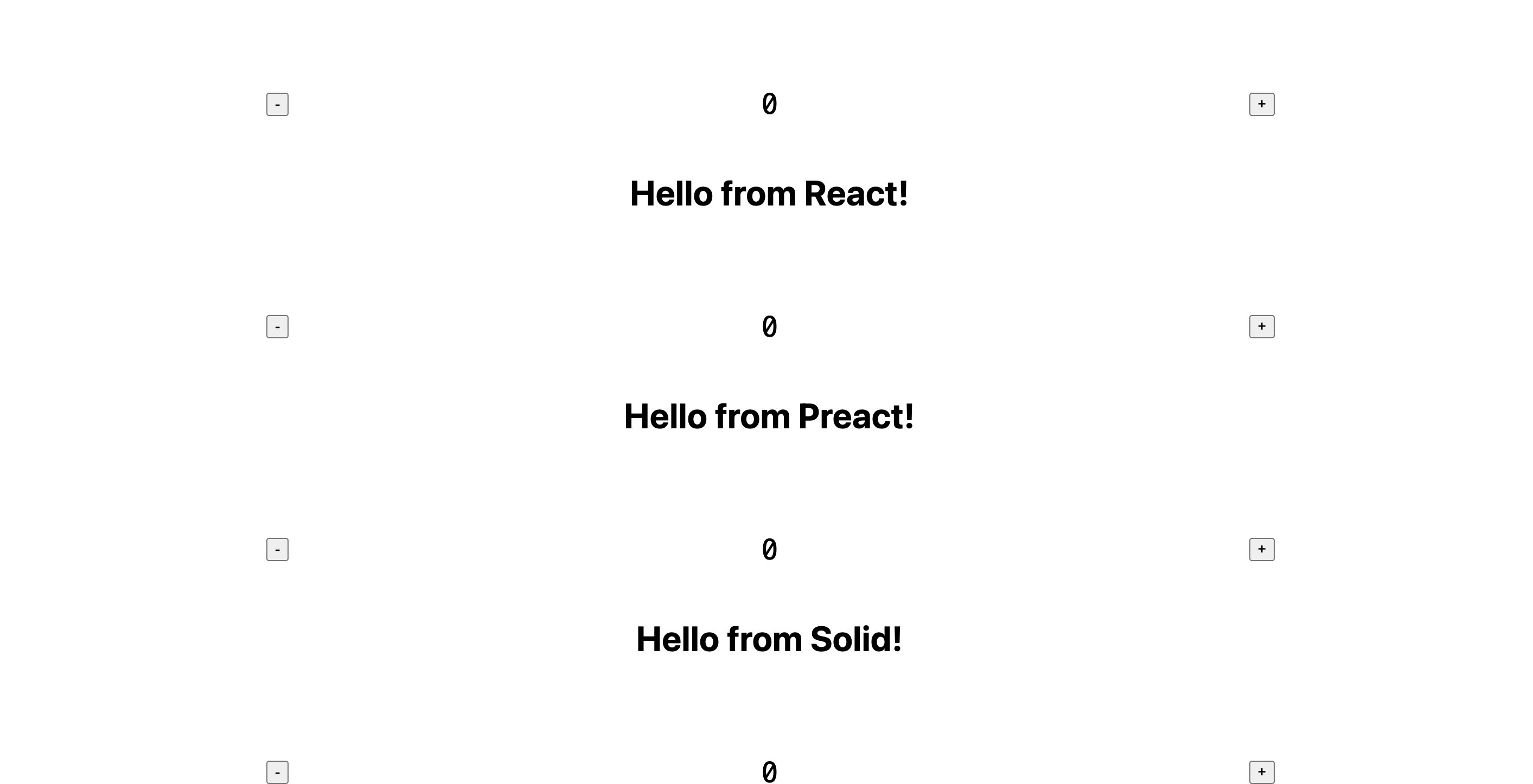 Astro with multiple frameworks
